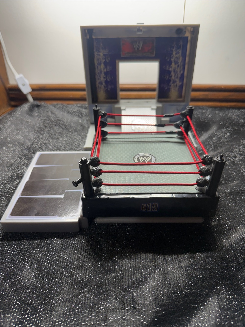 WWE Rey Mysterio 619 Wrestling Ring Playset Incomplete Jakks Pacific